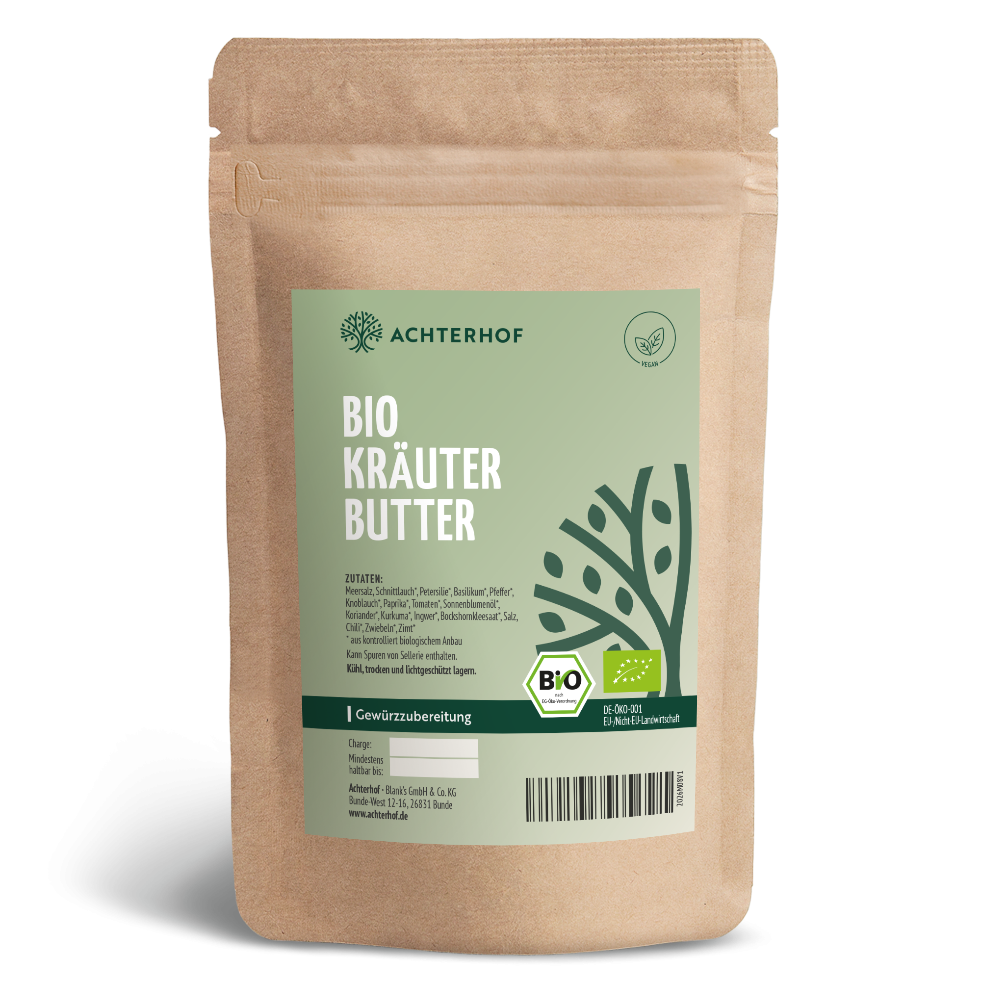 Kräuterbutter Gewürzzubereitung Bio (100g)