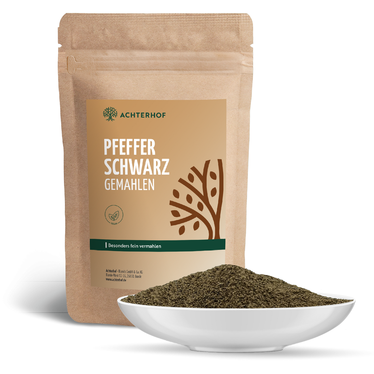 Pfeffer schwarz gemahlen (250g)