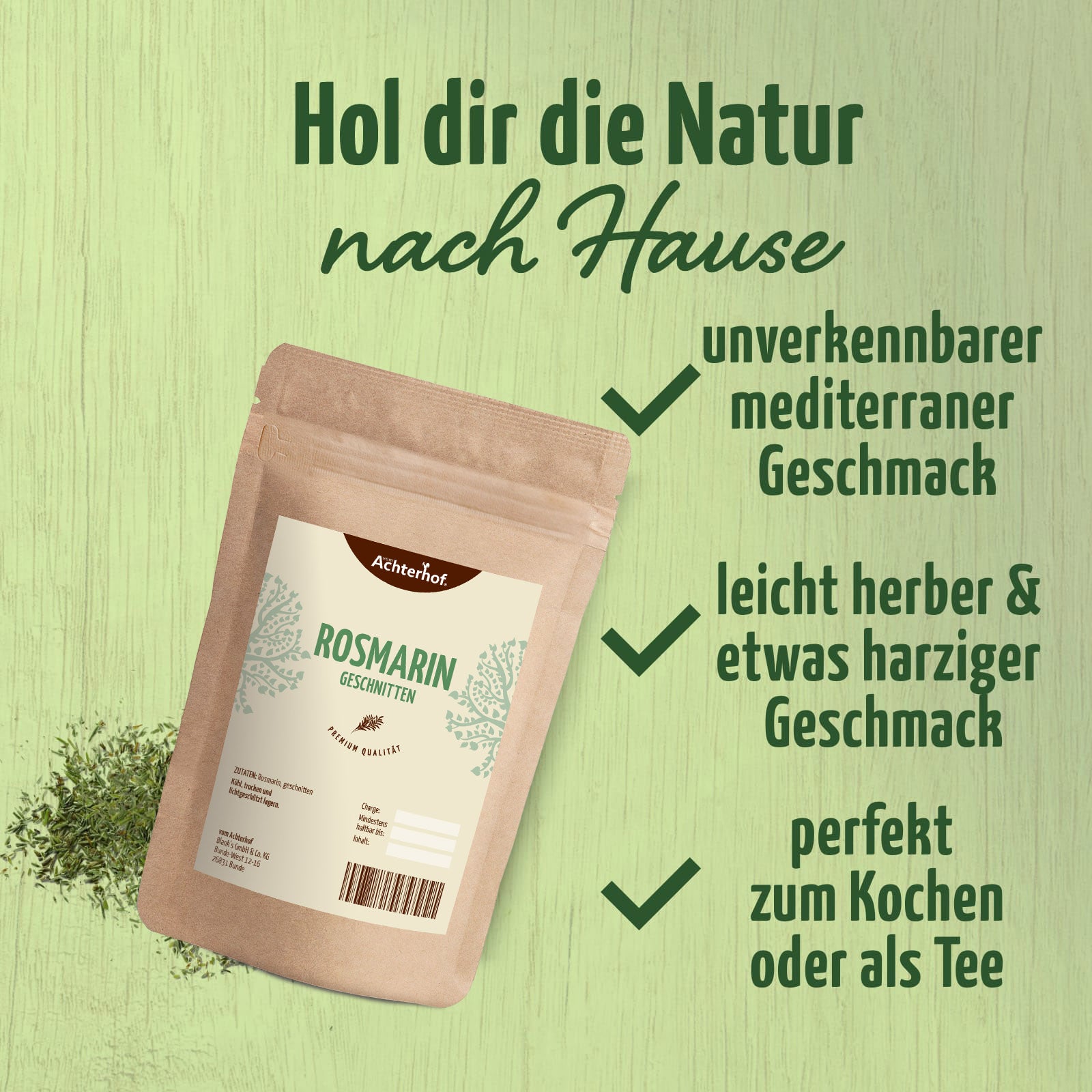 Rosmarin geschnitten (1000g)