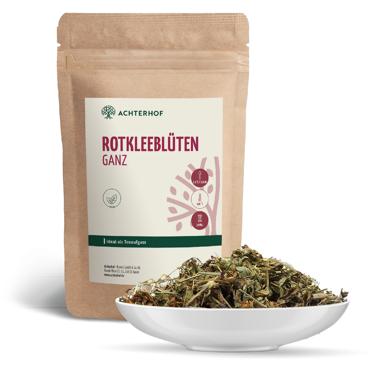 Rotkleeblüten ganz (500g)