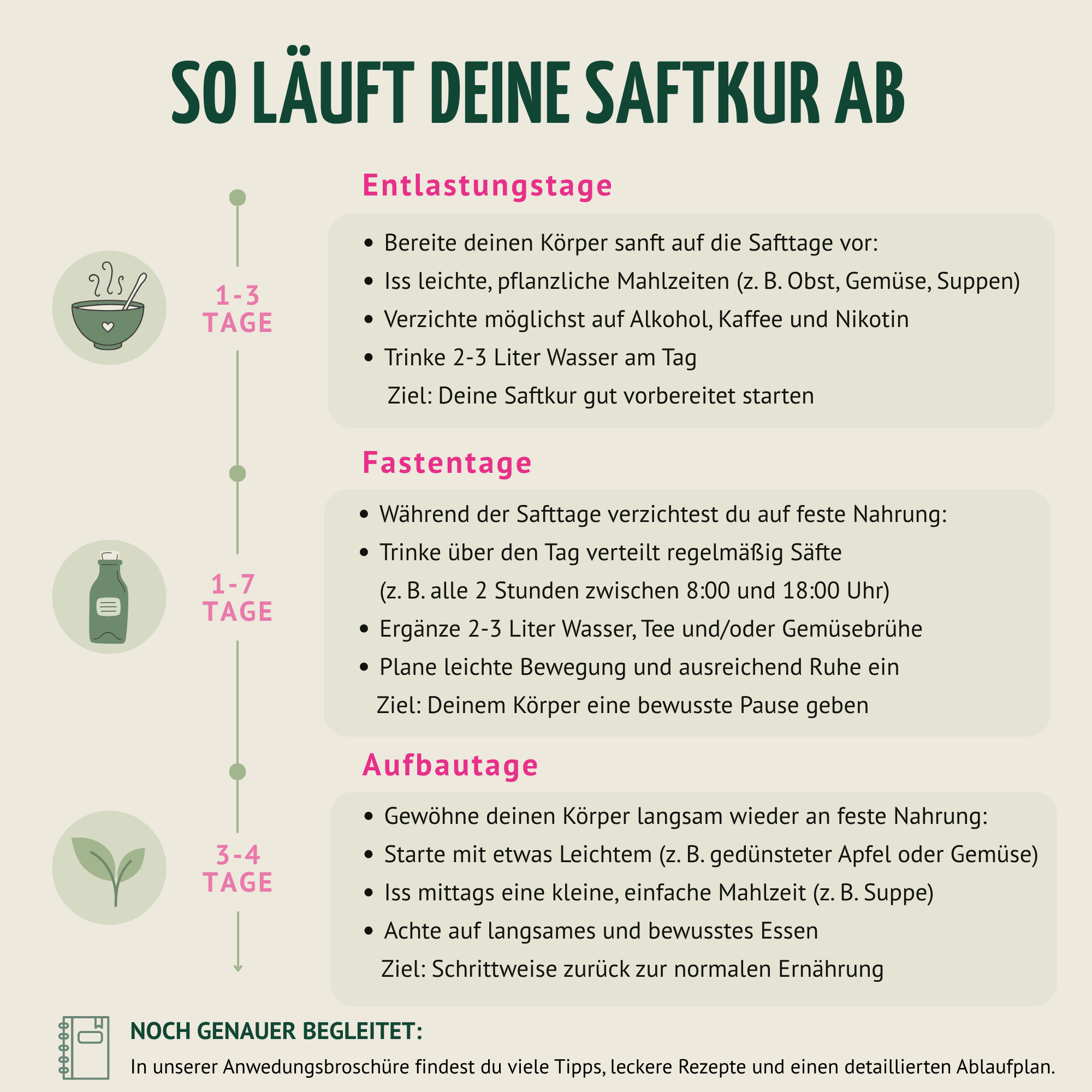 Saftstart Bio Saftkur 1-7 Tage (6 Flaschen pro Tag)