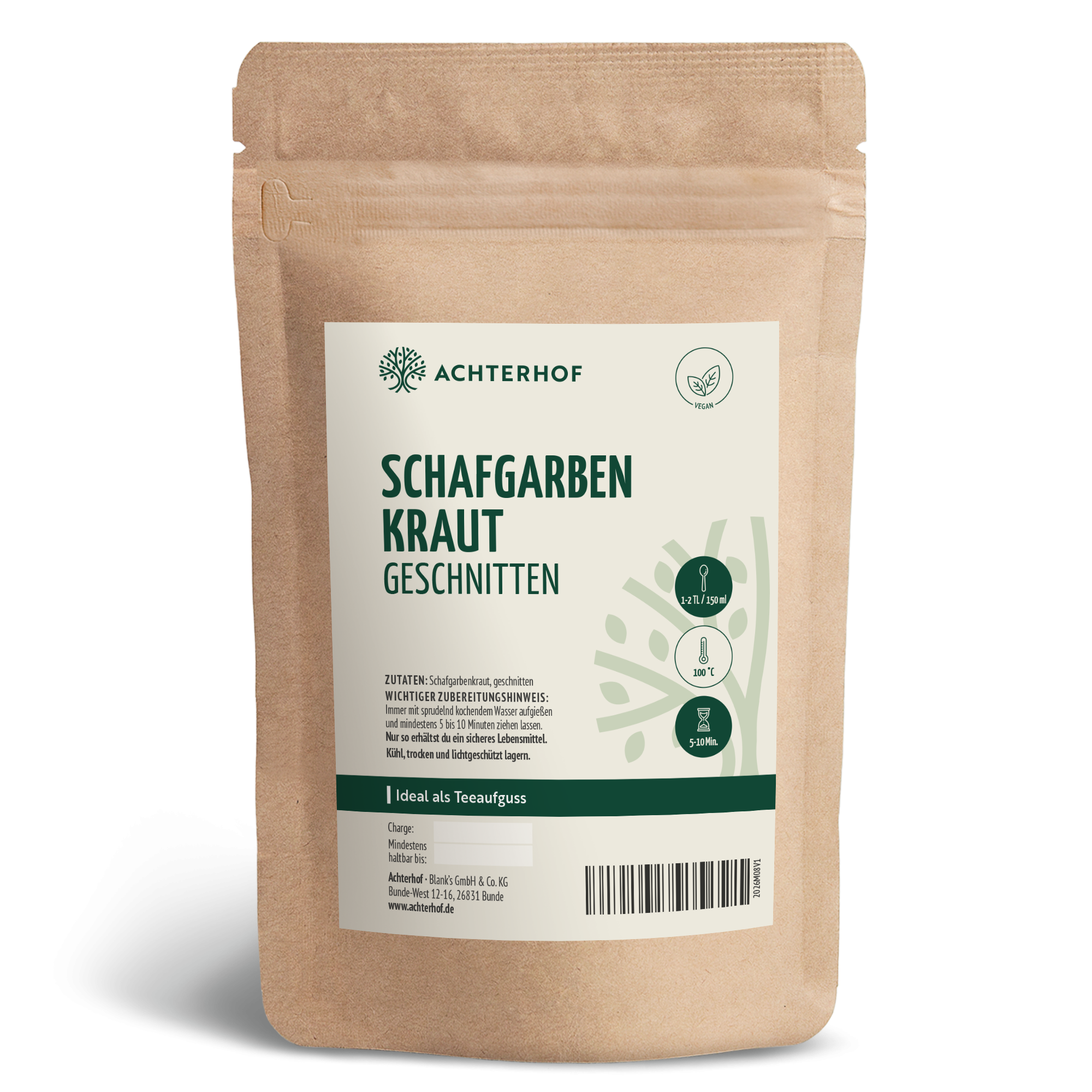 Schafgarbenkraut geschnitten (500g)