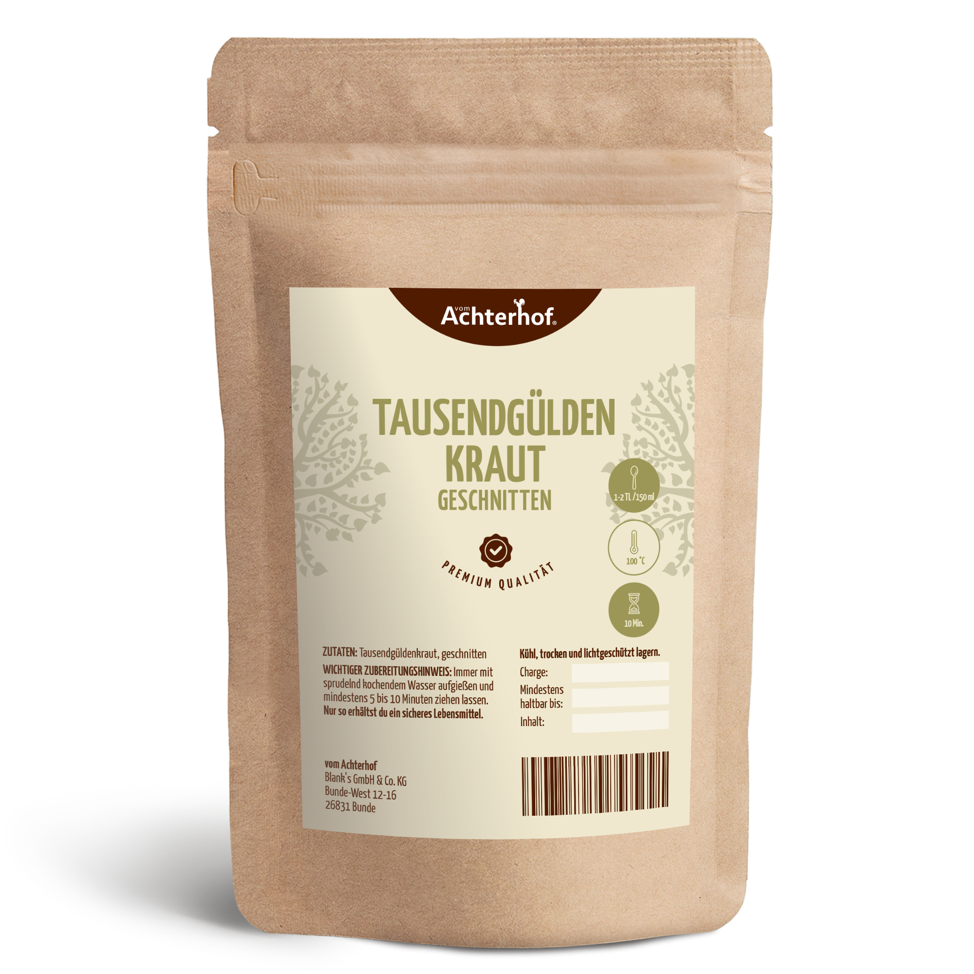 Tausendgüldenkraut geschnitten (500g)