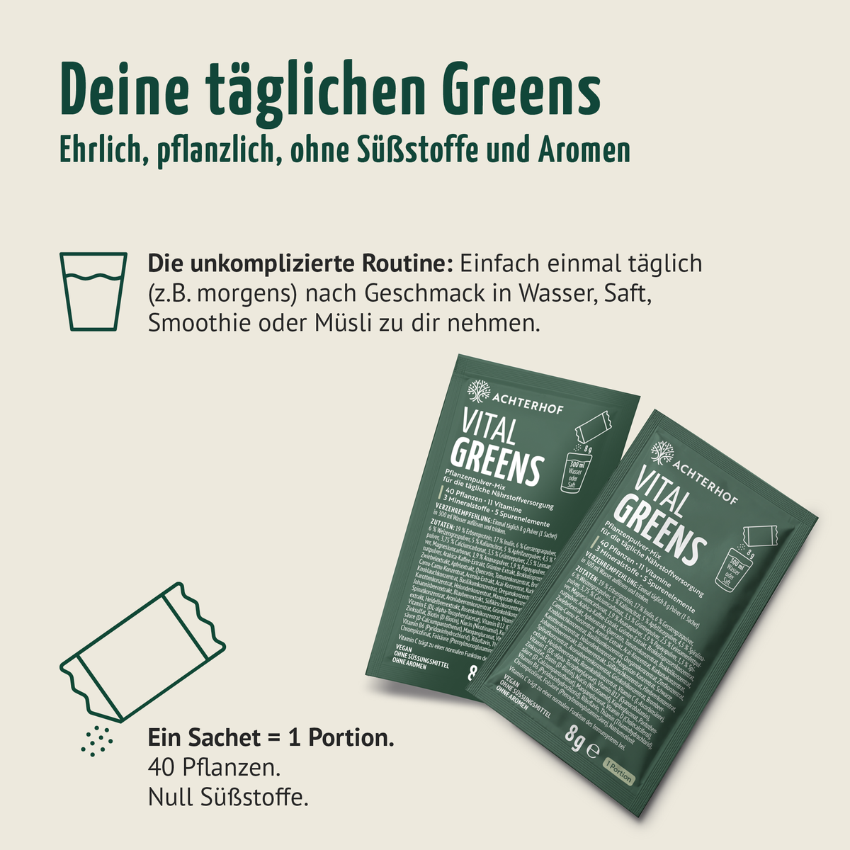 Vital Greens Pulver (30 Sachets)