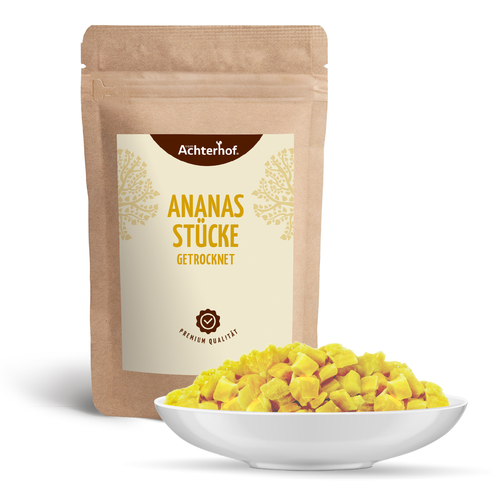 Ananasstücke getrocknet & gezuckert (250g)