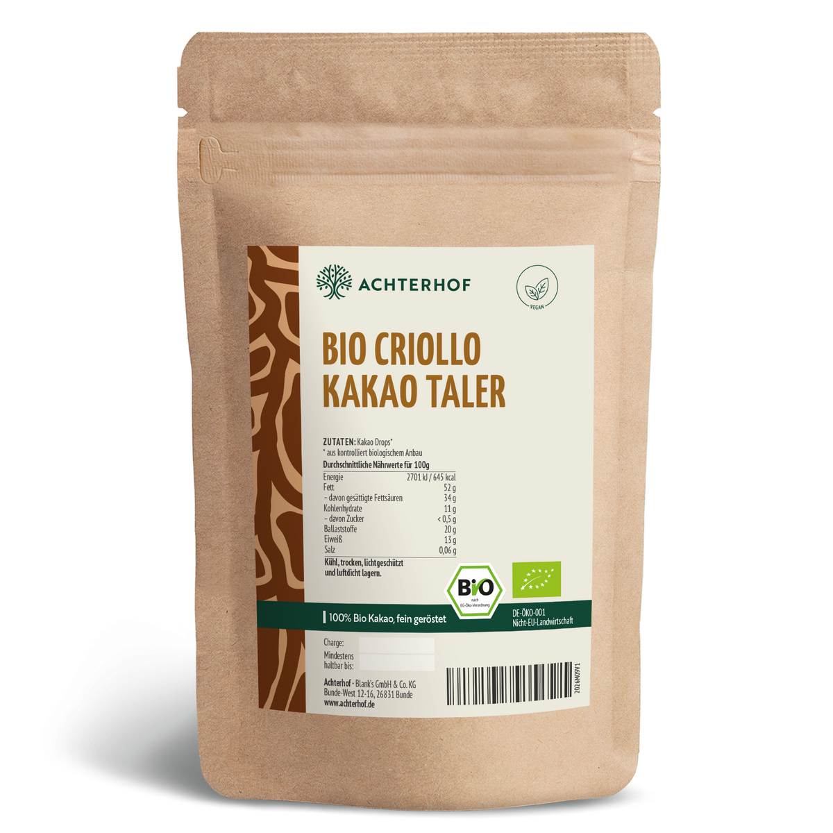 Bio Criollo Kakao Taler (250g)