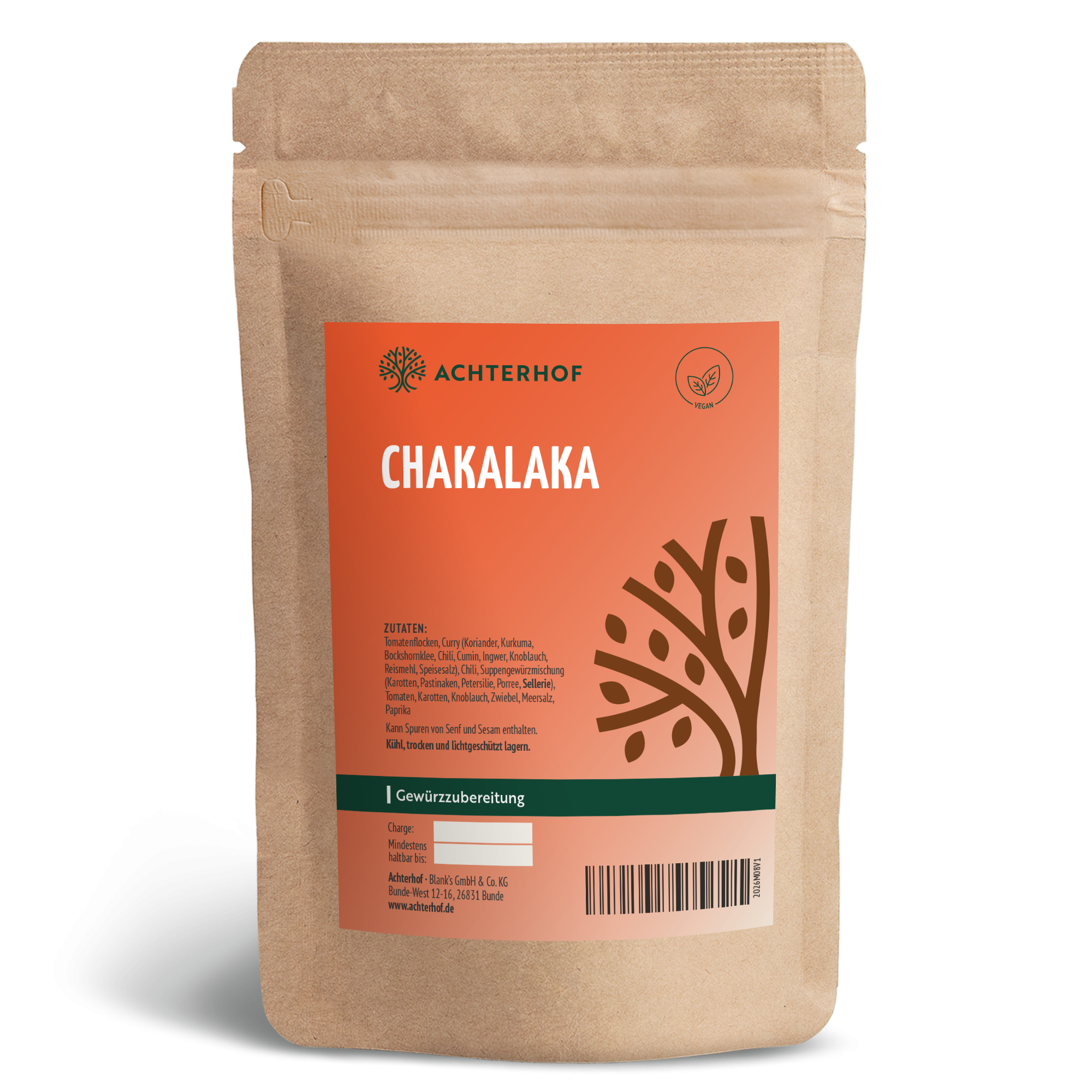Chakalaka Gewürzzubereitung (250g)
