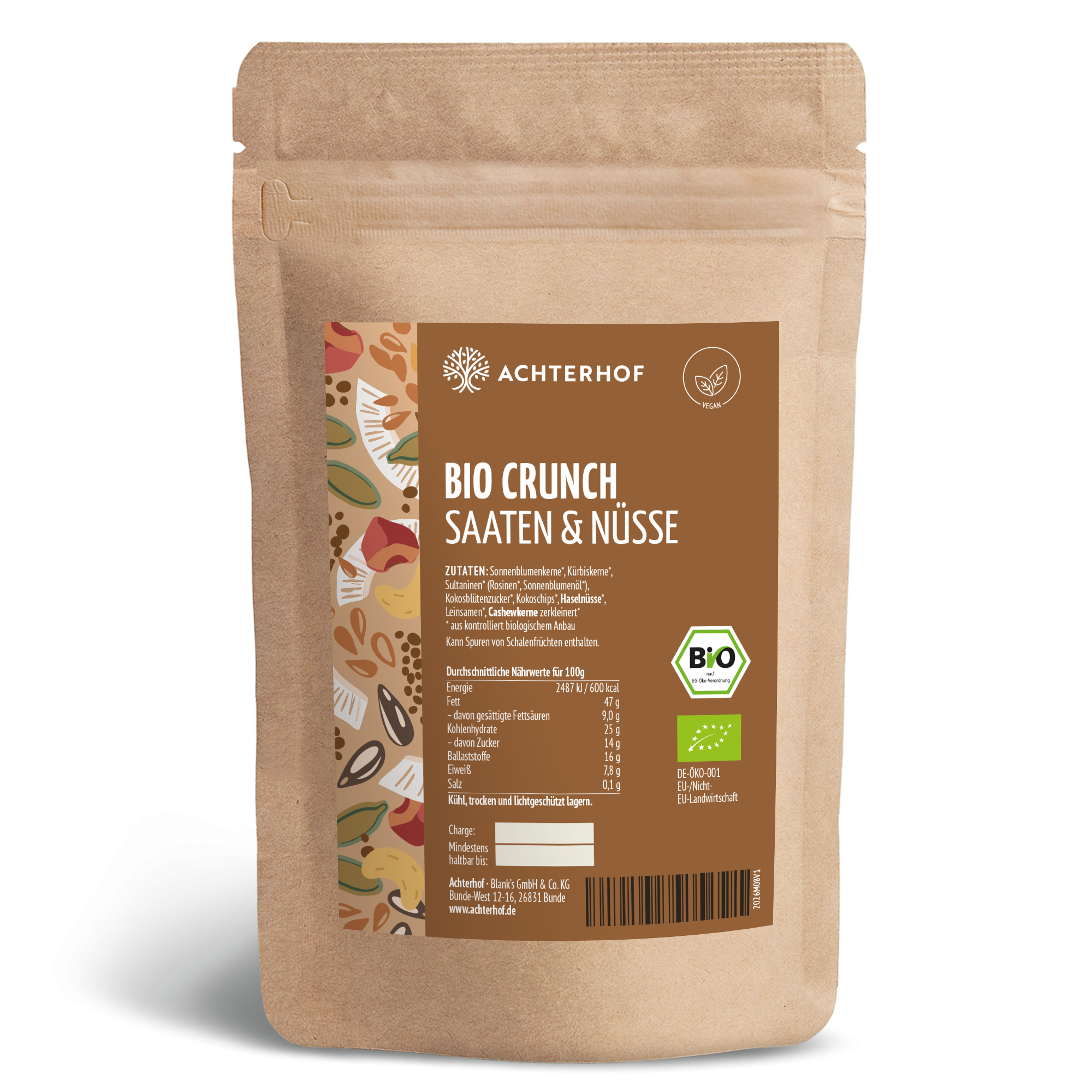 Bio Crunch Saaten & Nüsse (100g)