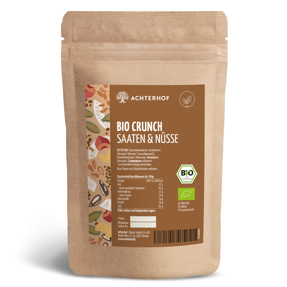 Bio Crunch Saaten & Nüsse (500g)