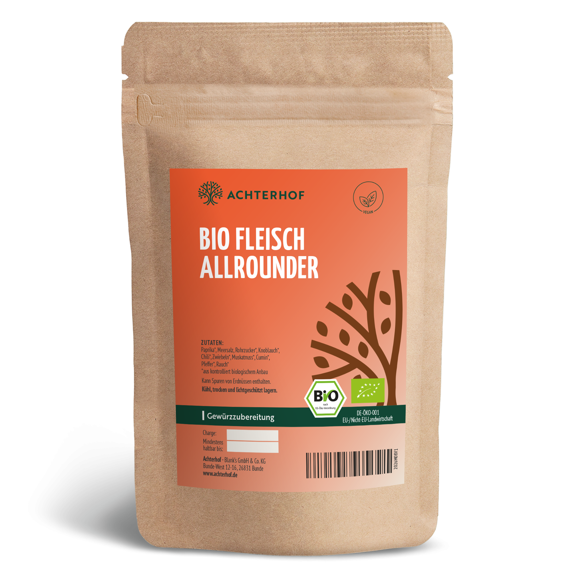 Fleischallrounder Gewürzzubereitung Bio (100g)