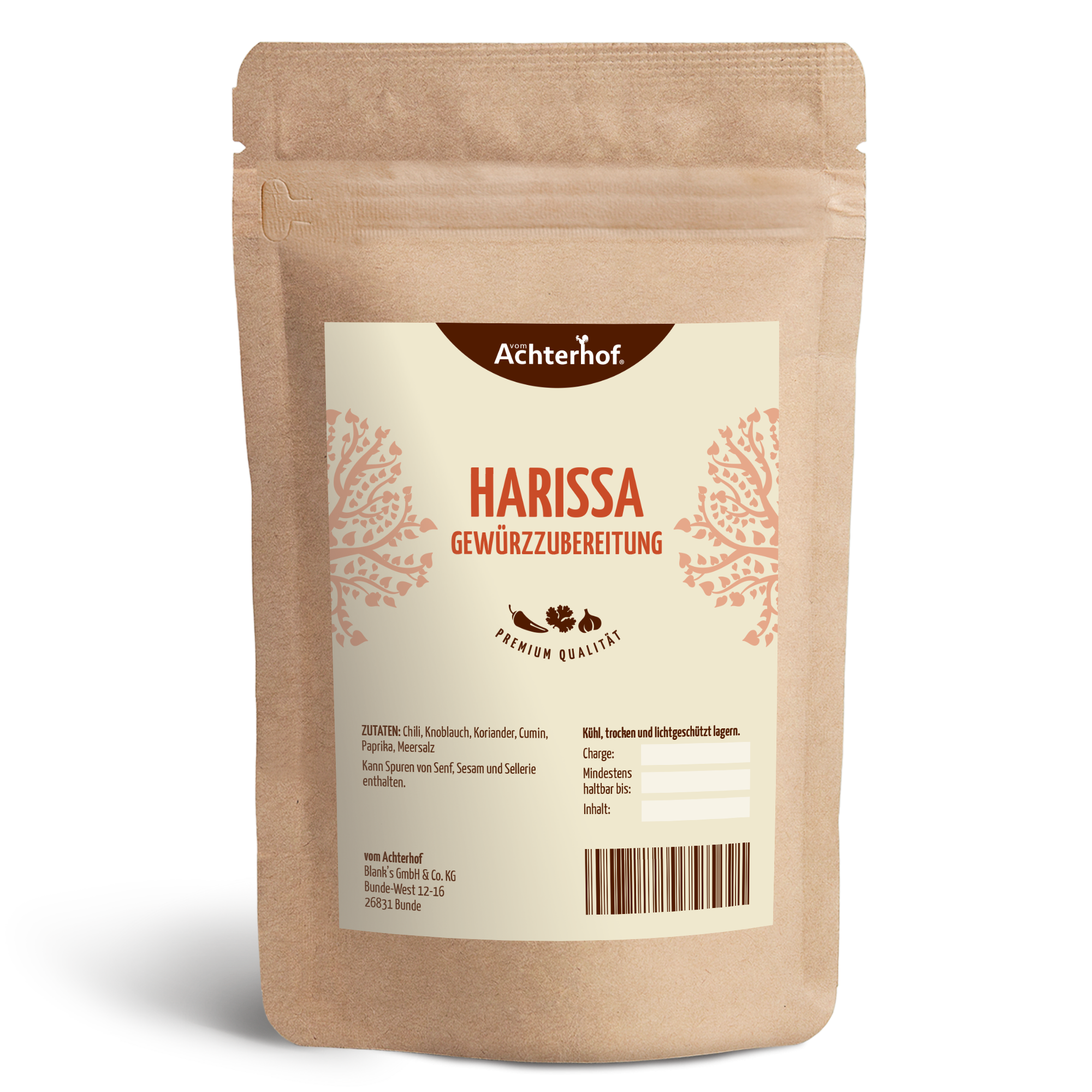 Harissa Gewürzzubereitung (250g)