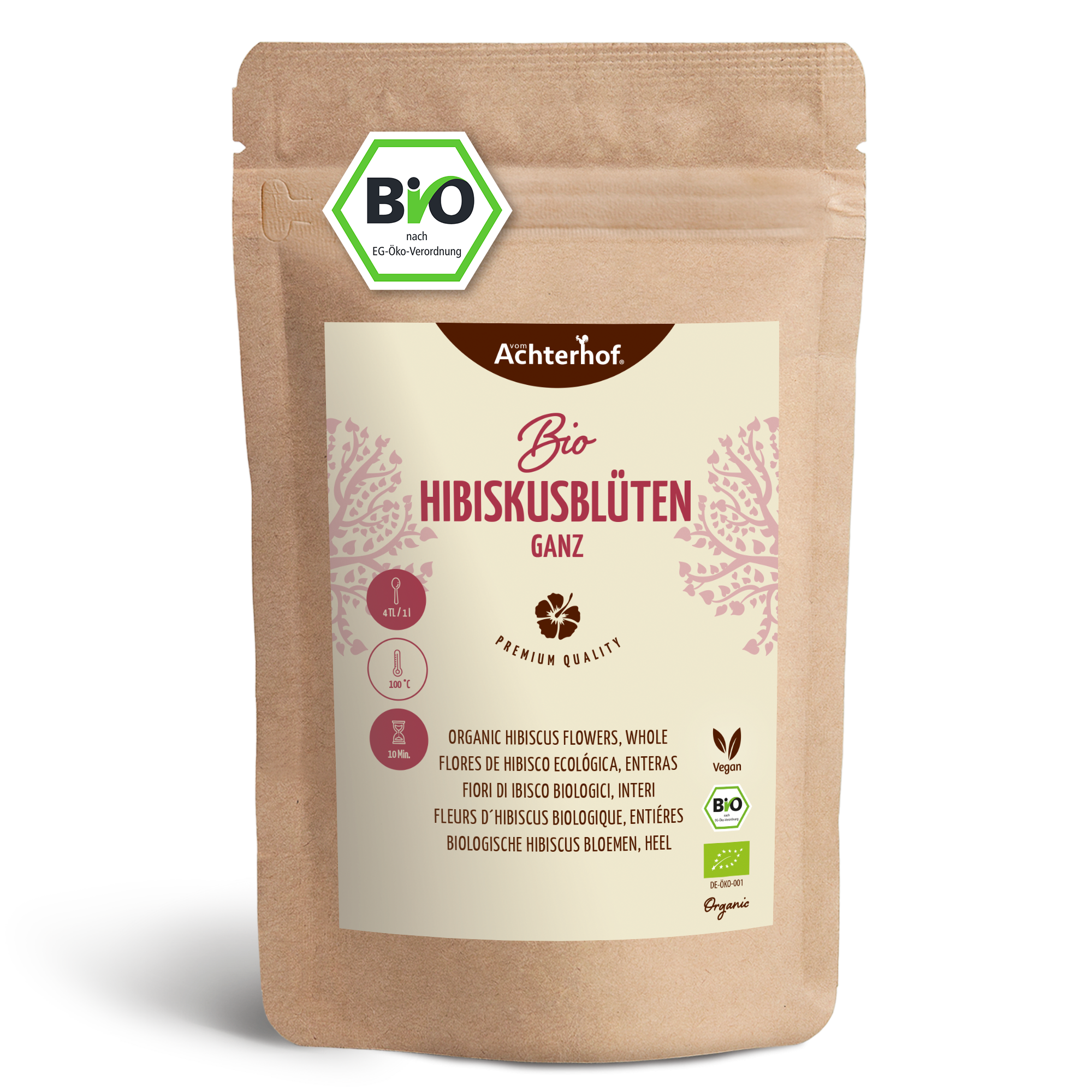 Bio Hibiskusblüten ganz (1000g)