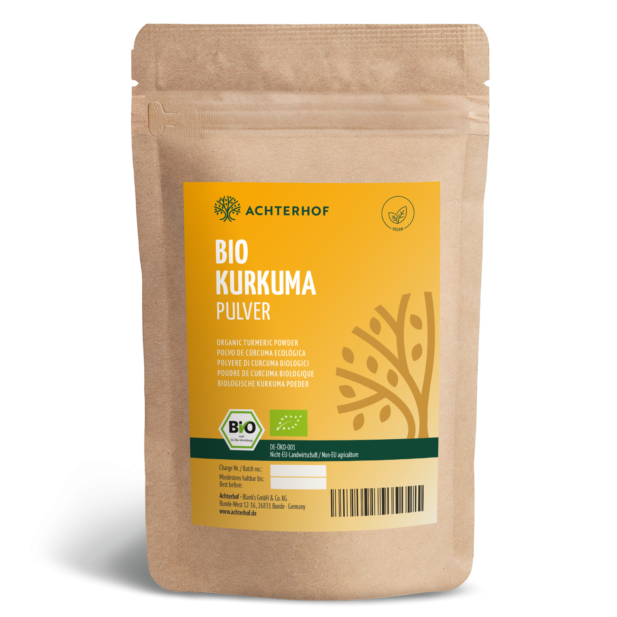 Bio Kurkuma Pulver (500g)