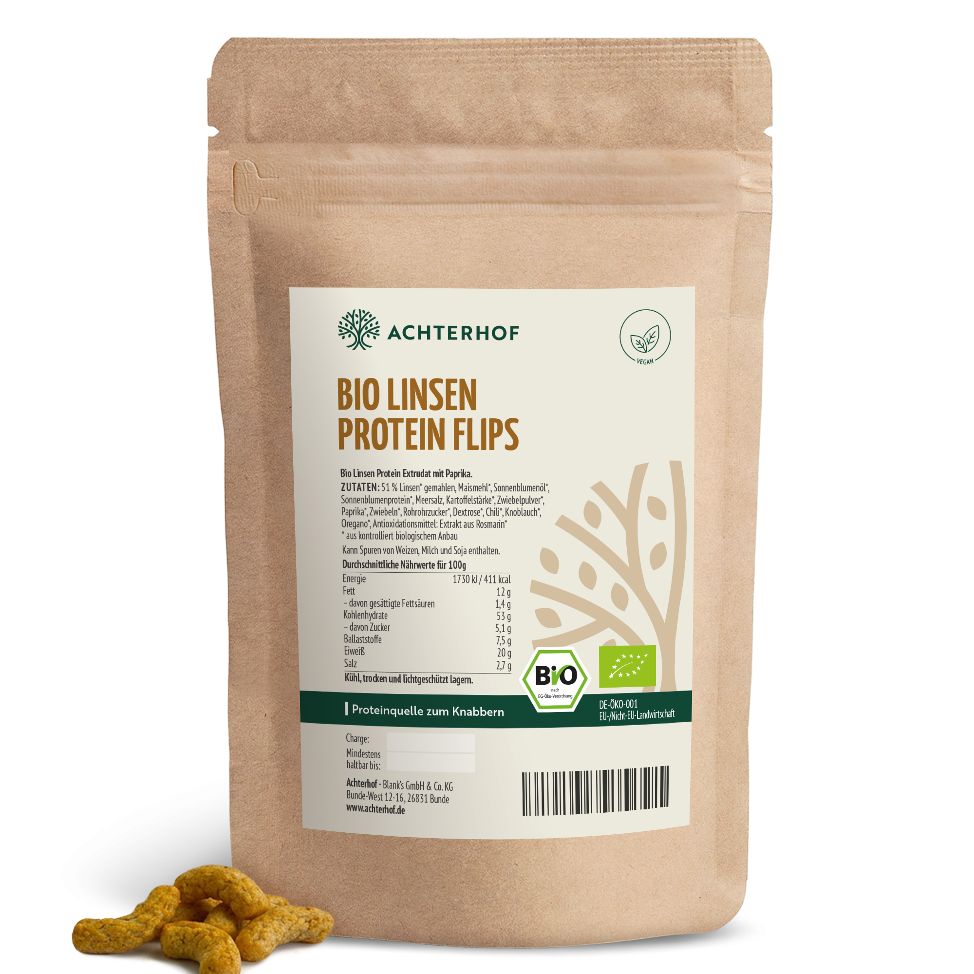 Bio Linsen Protein Flips (100g)