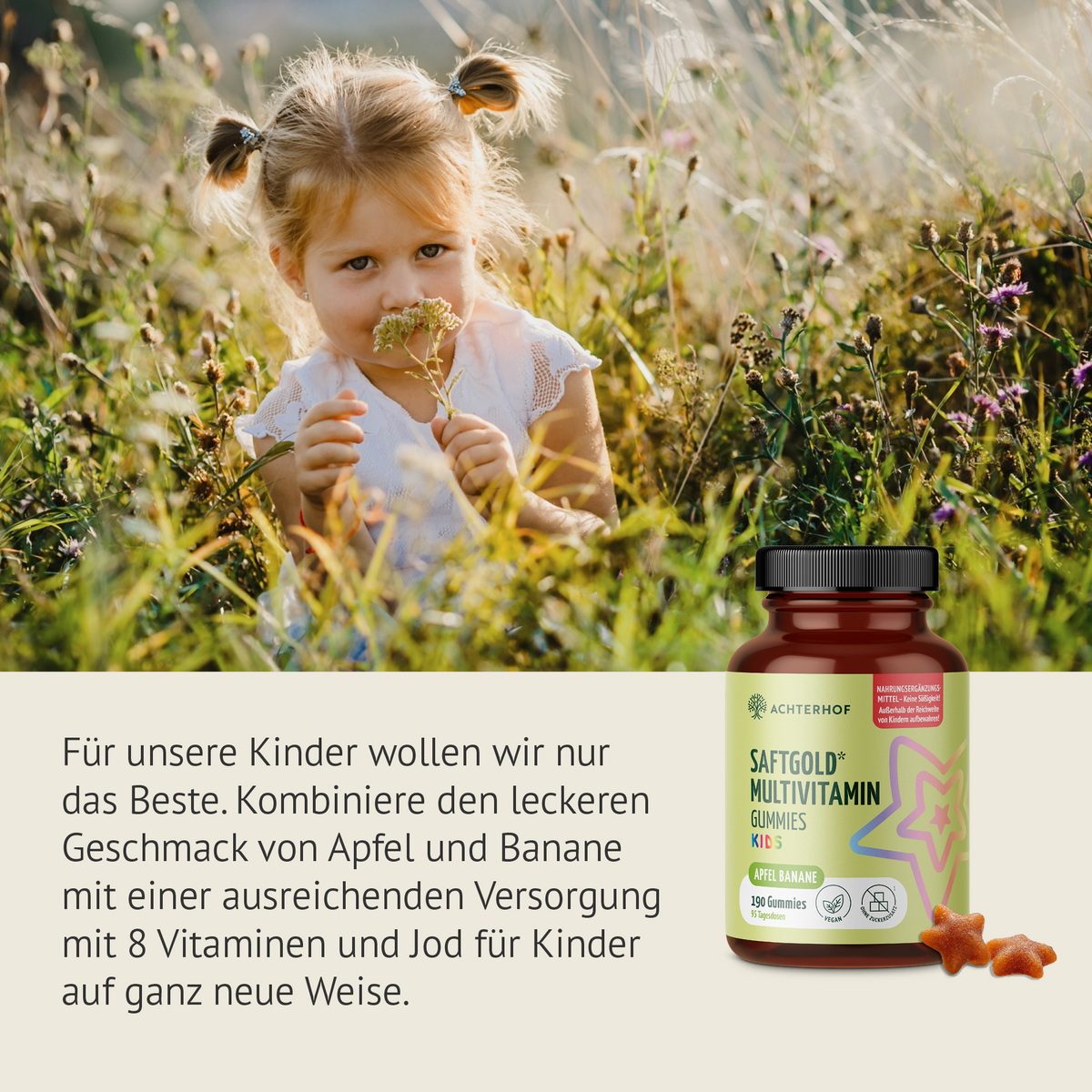 Saftgold Multivitamin Kids Gummies Apfel Banane (190 Stück)