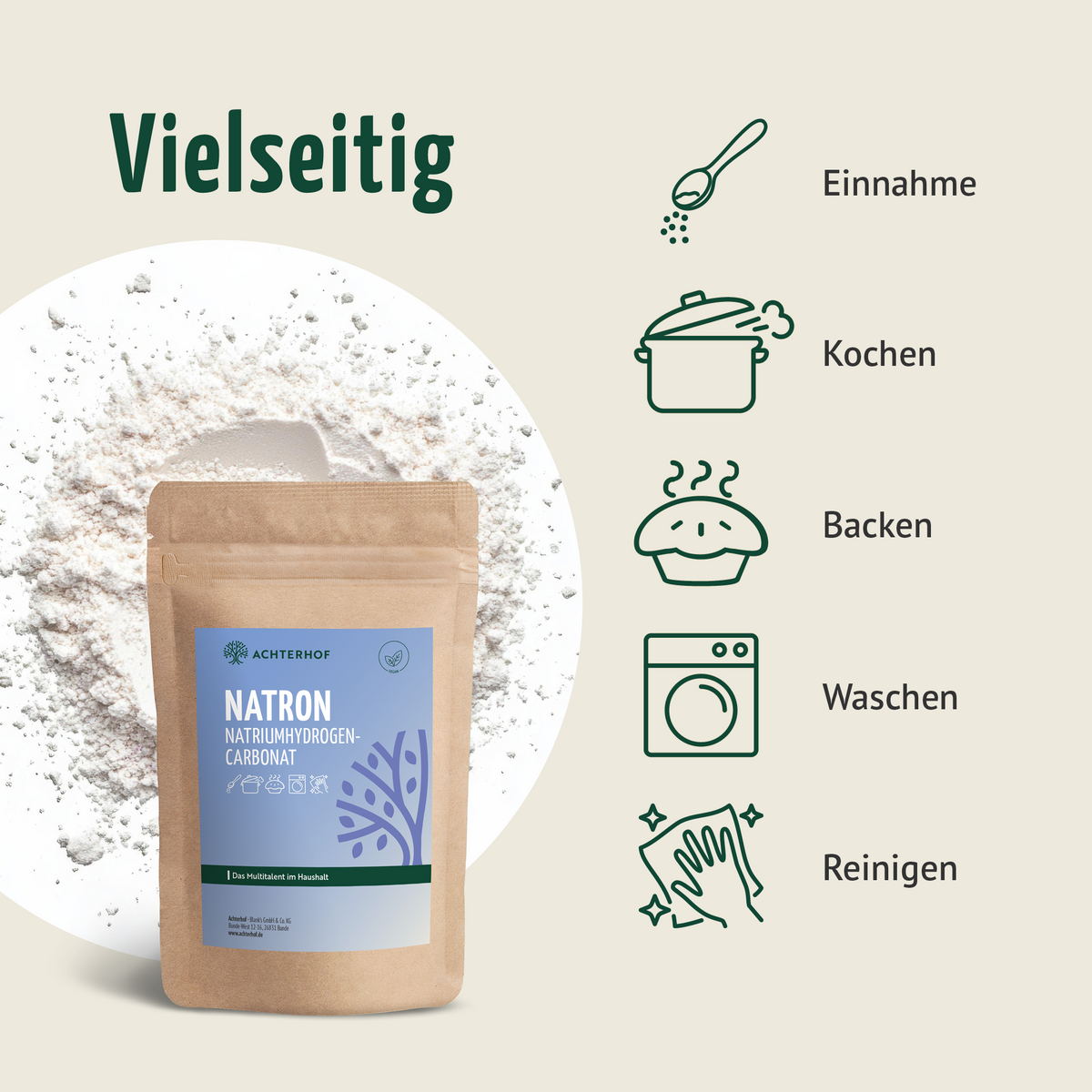 Natron Natriumhydrogencarbonat 500g