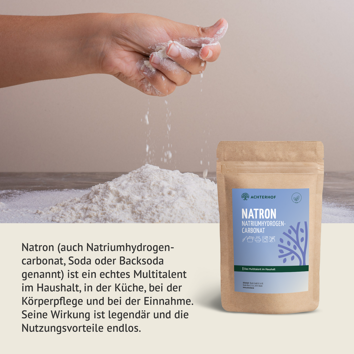 Natron Natriumhydrogencarbonat 500g