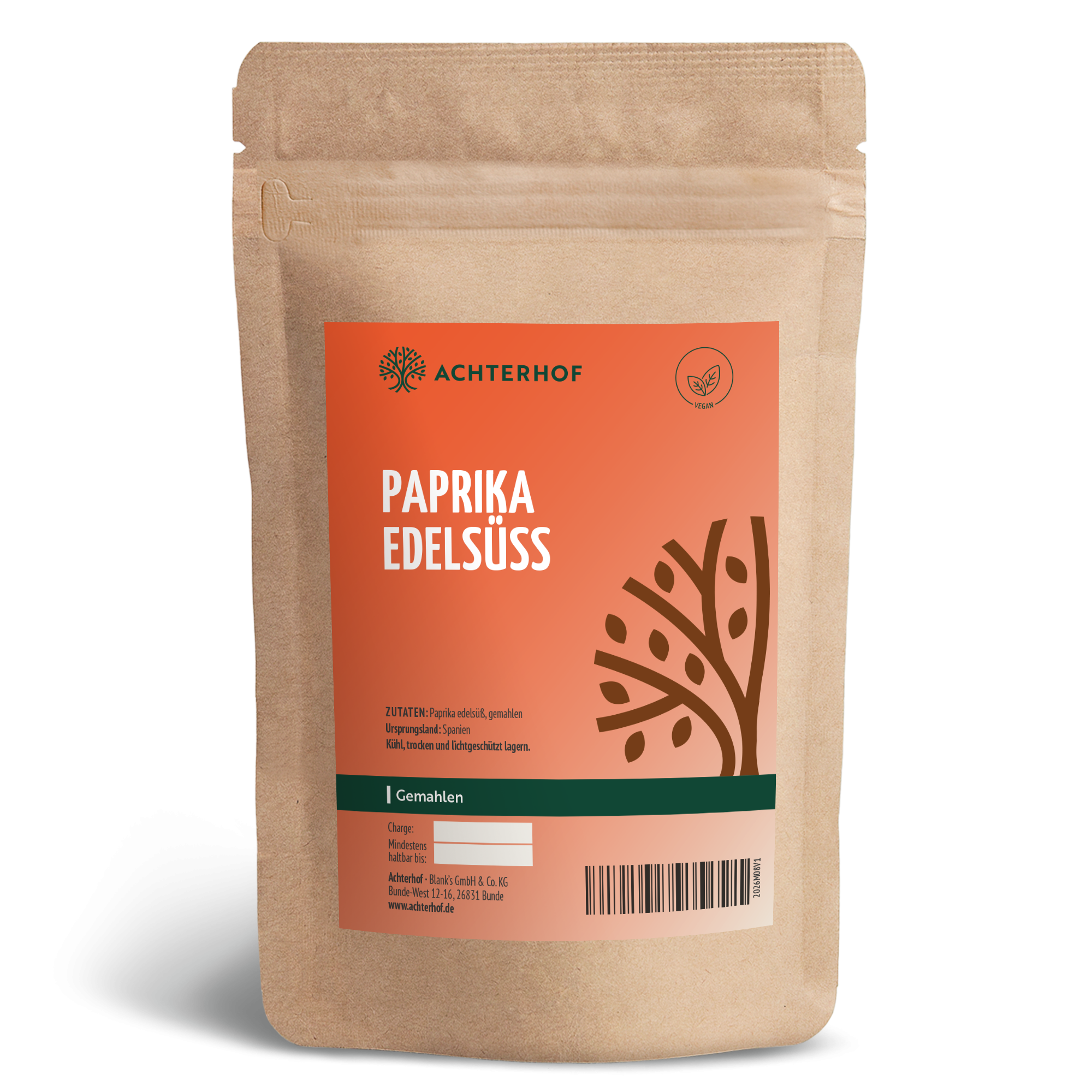 Paprika edelsüß gemahlen (1000g)