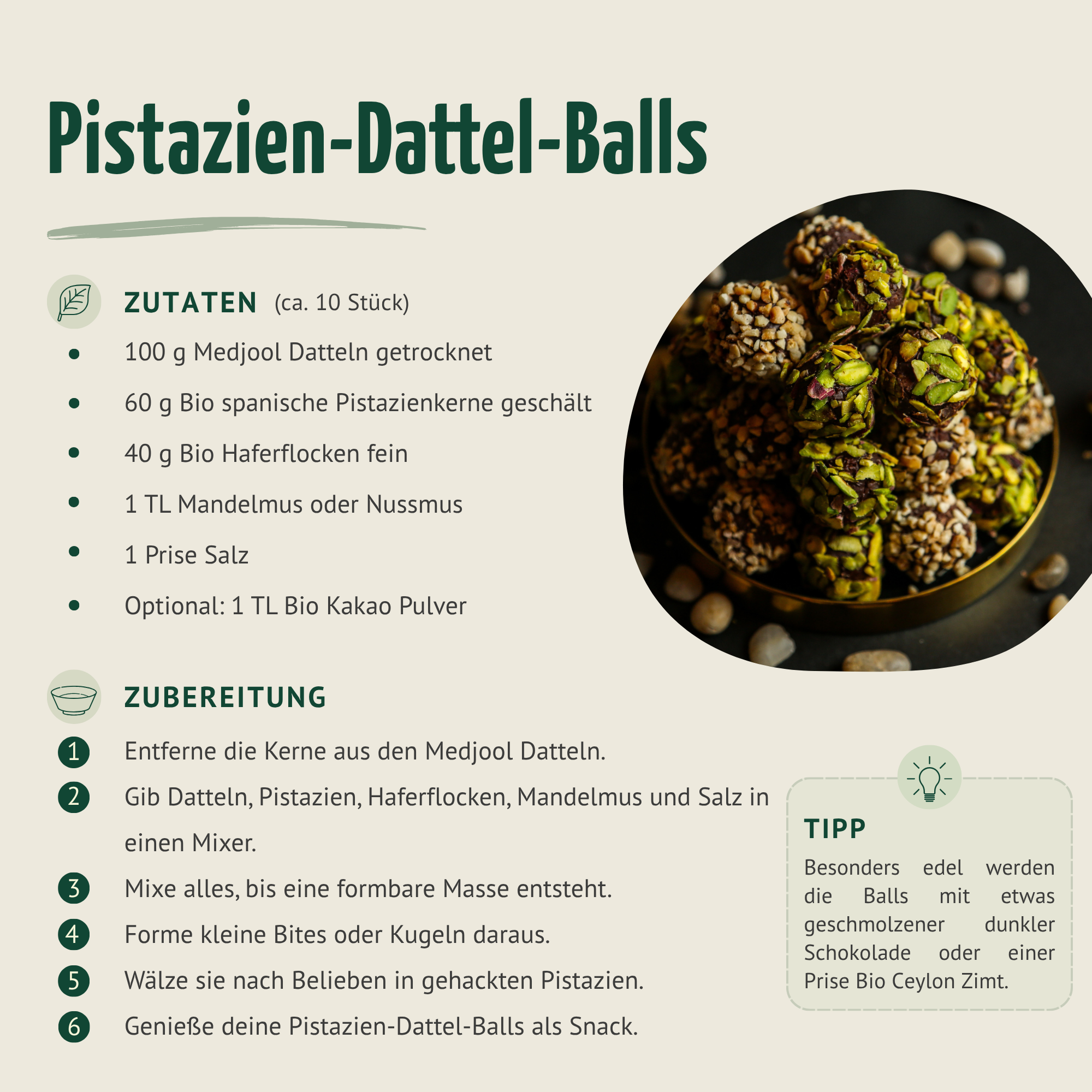 Bio spanische Pistazienkerne geschält (1000g)