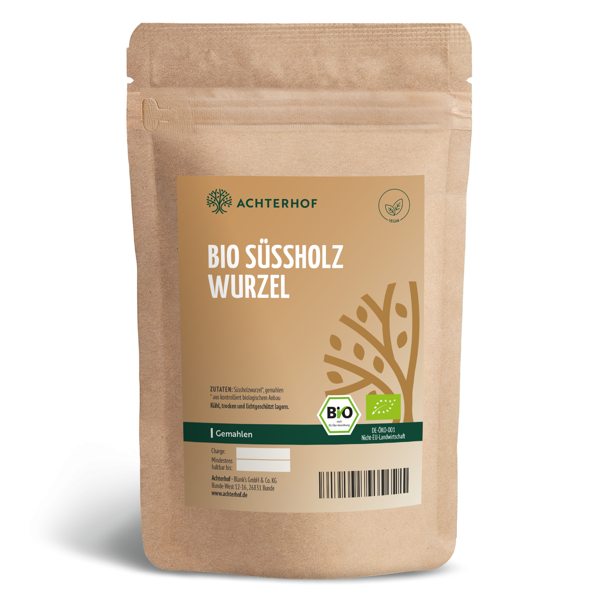 Bio Süßholzwurzel gemahlen (250g)